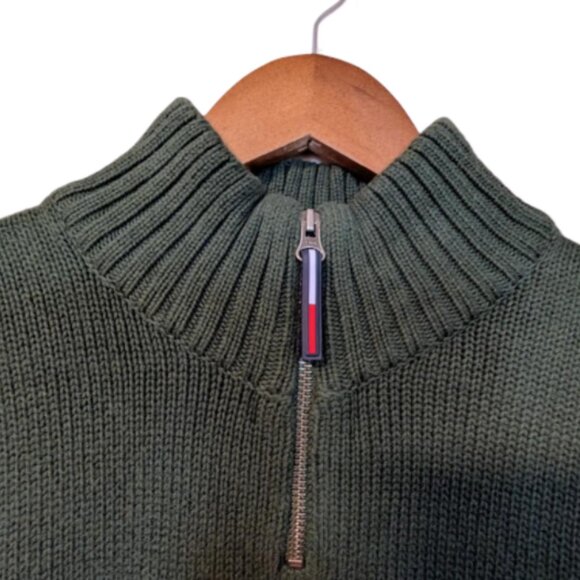 Tommy Hilfiger Women's Sweater in Olive Color - Picture 3 of 9